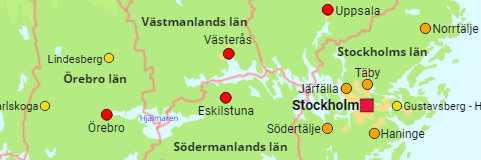 Sweden größere Gemeinden