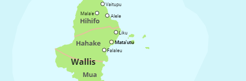Wallis und Futuna Inseln, Bezirke und Dörfer