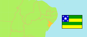 Sergipe (Brasilien) Karte