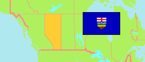 Alberta (Kanada) Karte