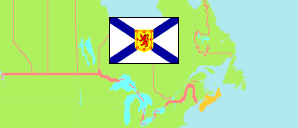 Nova Scotia / Neuschottland (Kanada) Karte