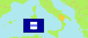 Basilicata / Basilikata (Italien) Karte