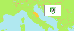 Marche / Marken (Italien) Karte