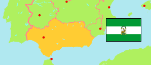 Andalucía / Andalusien (Spanien) Karte