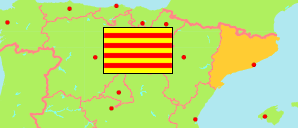 Cataluña / Katalonien (Spanien) Karte