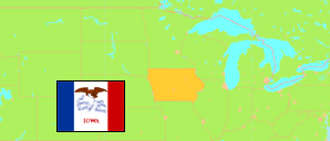 Iowa (USA) Karte