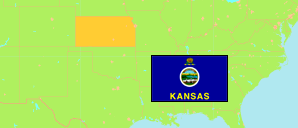 Kansas (USA) Karte