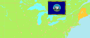 Maine (USA) Karte