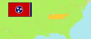 Tennessee (USA) Karte